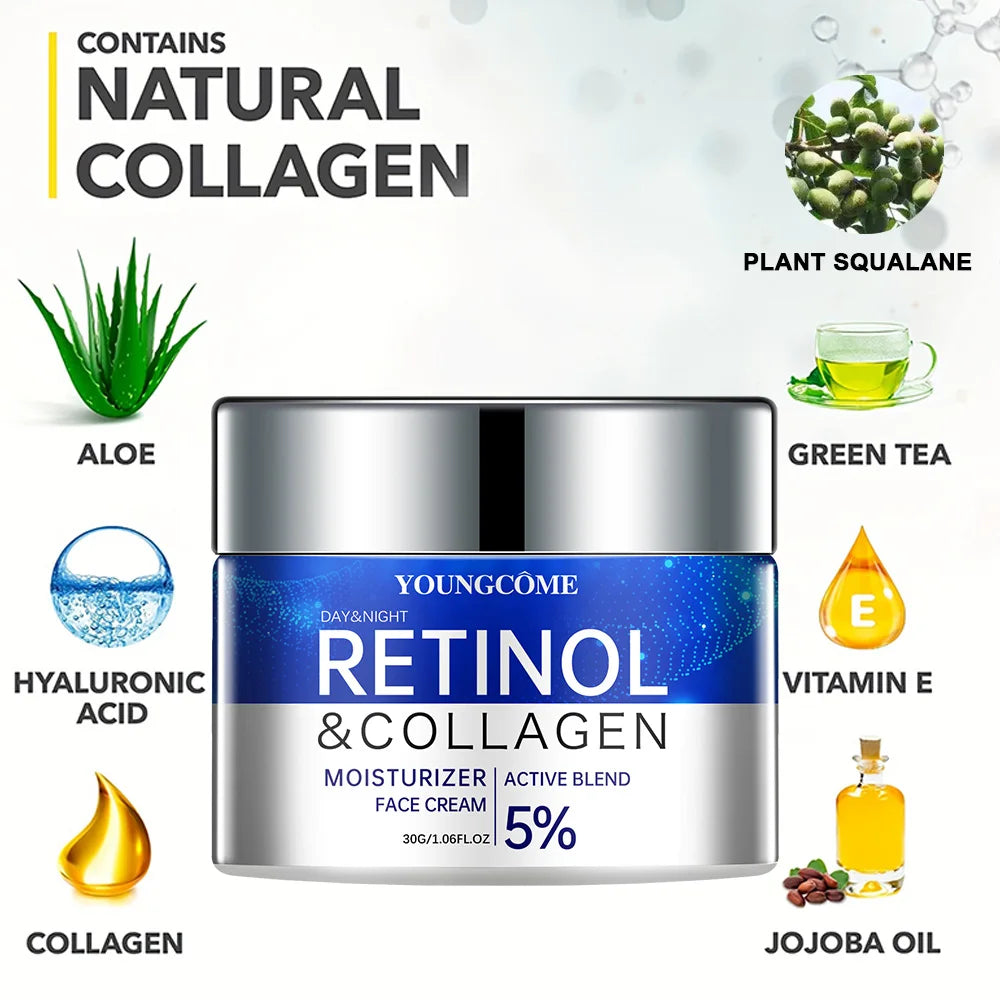 Retinol Cream & Serum Set for Smoother, Firm Skin by HitMyNeed