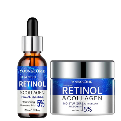 Retinol Cream & Serum Set for Smoother, Firm Skin 30ml-30g by HitMyNeed