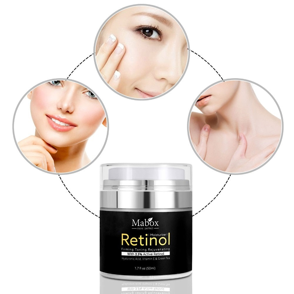 Retinol Face Moisturizer with Hyaluronic Acid 50ml by HitMyNeed