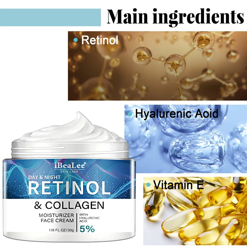 Retinol Face & Neck Anti-Wrinkle Cream 30g by HitMyNeed
