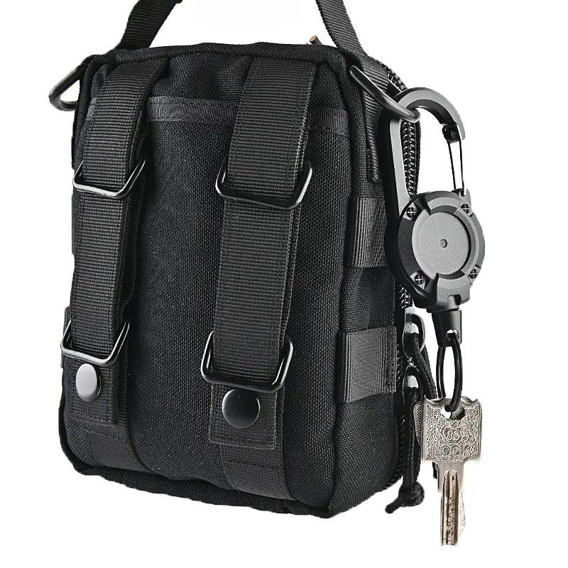 Retractable Anti-Loss Metal Keychain with Elastic Cord by HitMyNeed