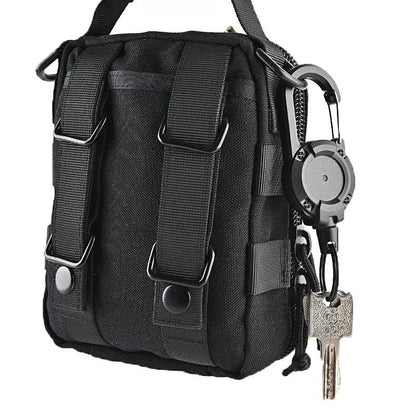 Retractable Anti-Loss Metal Keychain with Elastic Cord by HitMyNeed