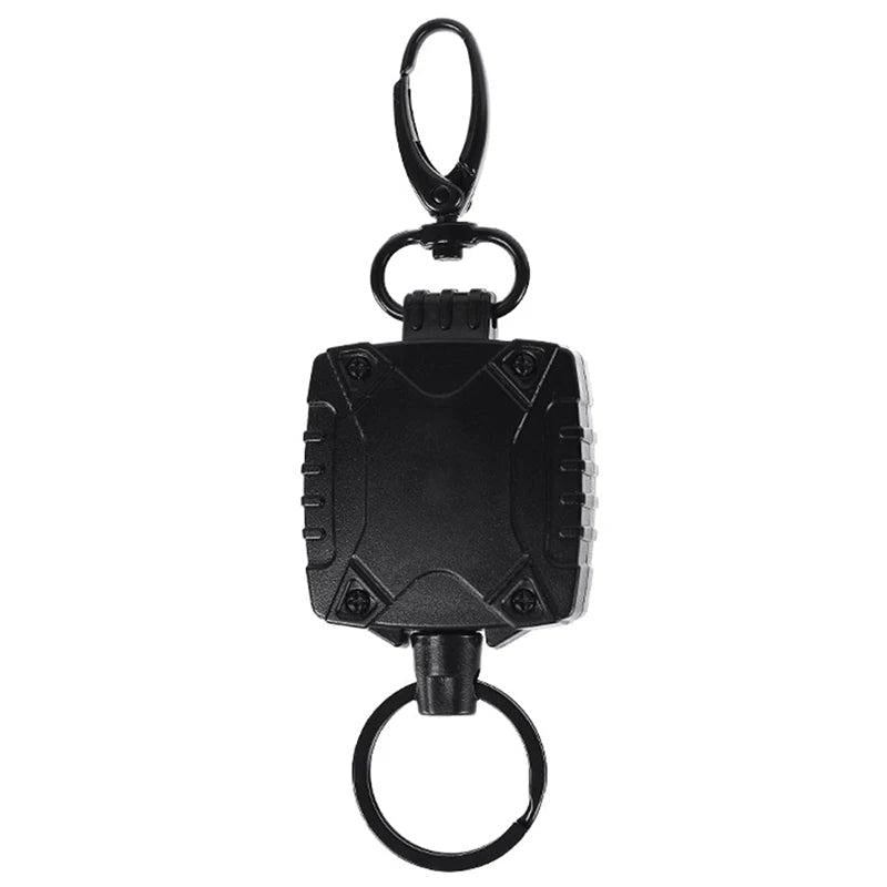 Retractable Anti-Loss Metal Keychain with Elastic Cord a by HitMyNeed