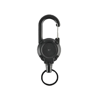 Retractable Anti-Loss Metal Keychain with Elastic Cord b by HitMyNeed
