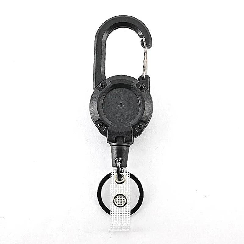 Retractable Anti-Loss Metal Keychain with Elastic Cord c by HitMyNeed