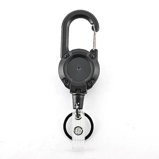 Retractable Anti-Loss Metal Keychain with Elastic Cord c by HitMyNeed