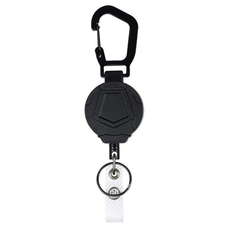 Retractable Anti-Loss Metal Keychain with Elastic Cord e by HitMyNeed