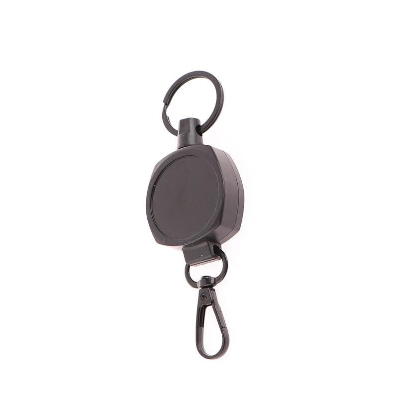 Retractable Anti-Loss Metal Keychain with Elastic Cord j by HitMyNeed