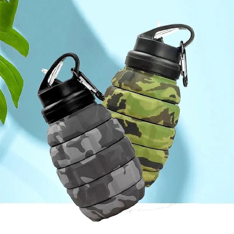 Retractable Foldable Silicone Water Bottle 580ml by HitMyNeed