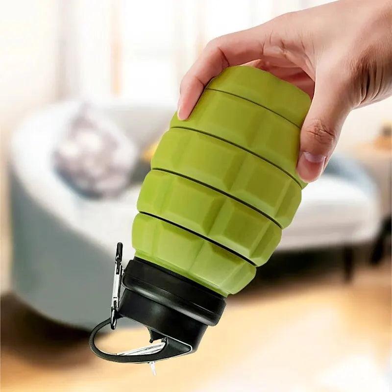 Retractable Foldable Silicone Water Bottle 580ml by HitMyNeed