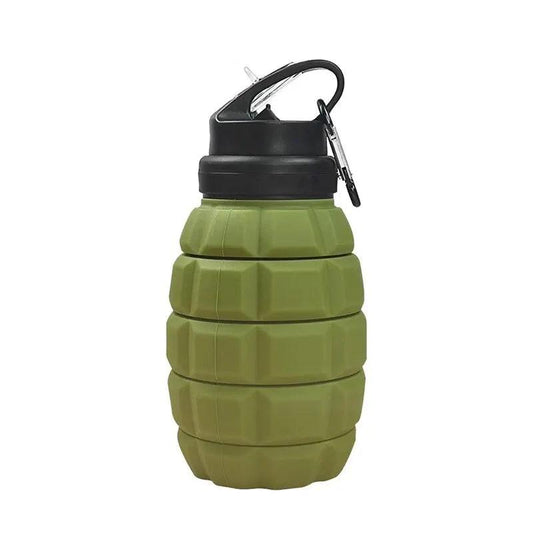 Retractable Foldable Silicone Water Bottle 580ml green by HitMyNeed