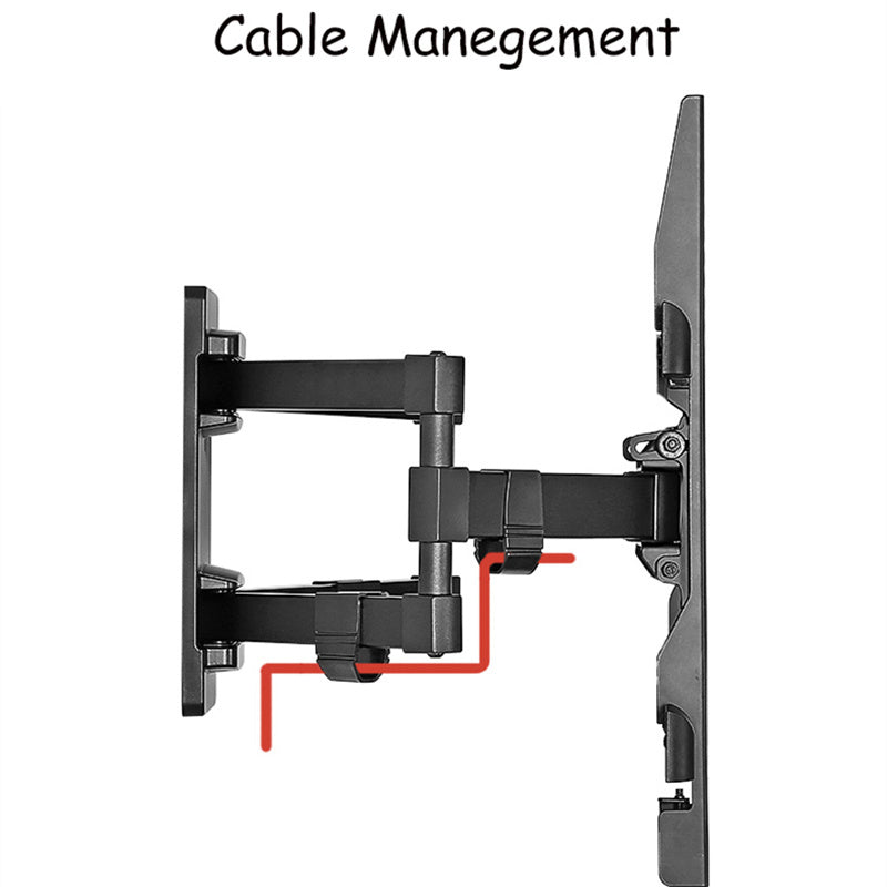 Retractable Full-Motion TV Wall Mount 32-70 Inch by HitMyNeed