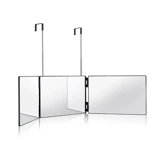 Retractable Hanging Three-Way Folding Makeup Mirror by HitMyNeed