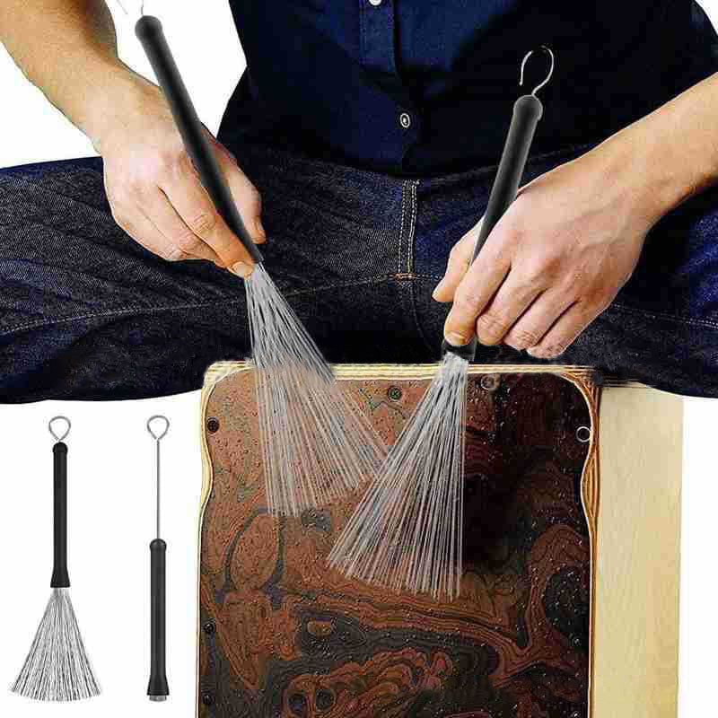 Retractable Metal Wire Drum Brush by HitMyNeed