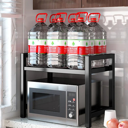 Retractable Multi-Layer Microwave & Kitchen Storage Rack by HitMyNeed