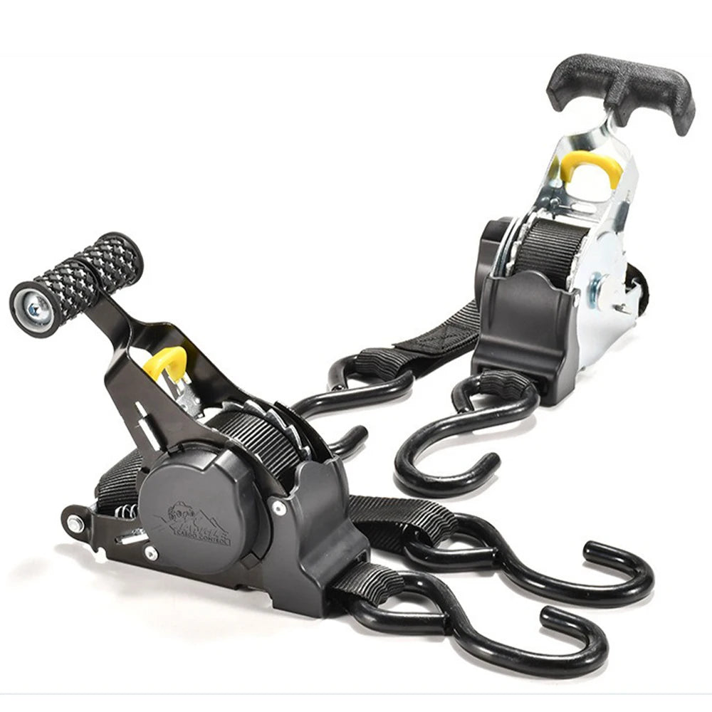 Retractable Ratchet Secure Cargo Straps for Cars & Motorcycles of 1pc by HitMyNeed