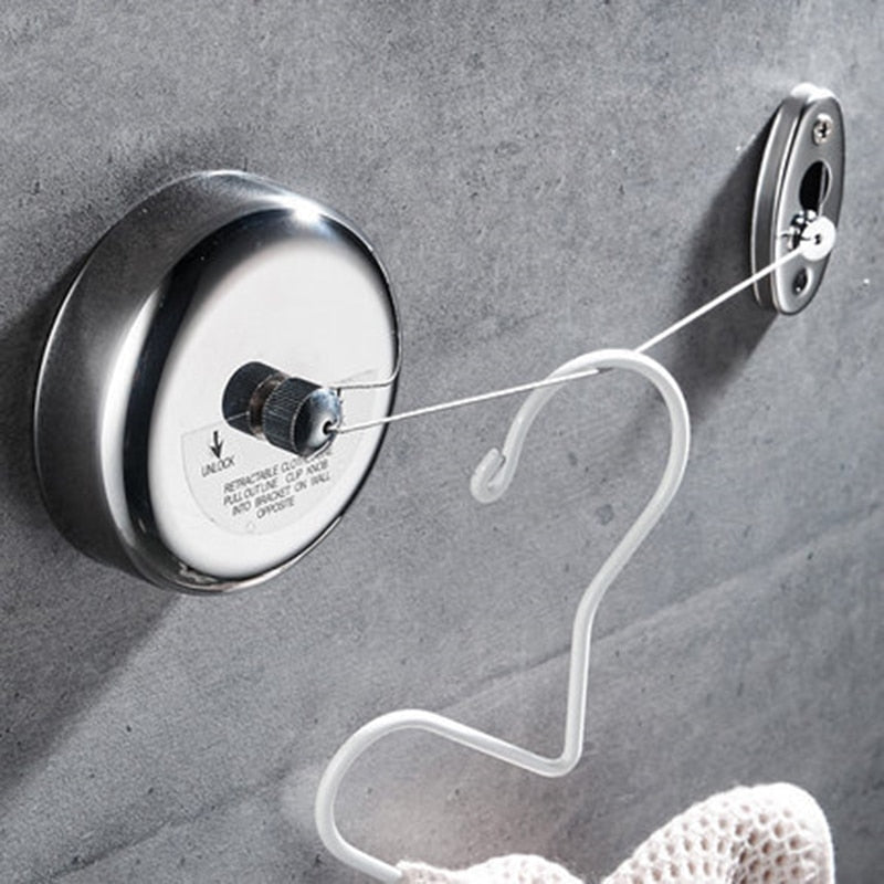 Retractable Stainless Steel Clothesline 2.8m by HitMyNeed