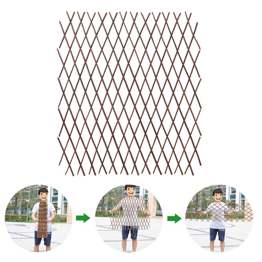Retractable Wooden Trellis for Climbing Plants by HitMyNeed