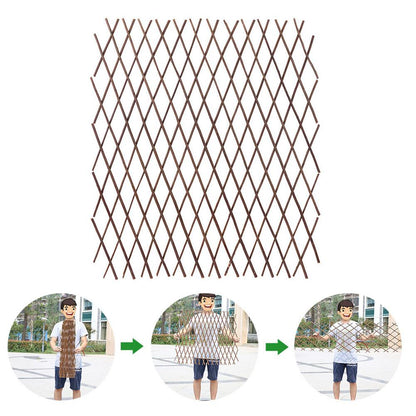 Retractable Wooden Trellis for Climbing Plants by HitMyNeed
