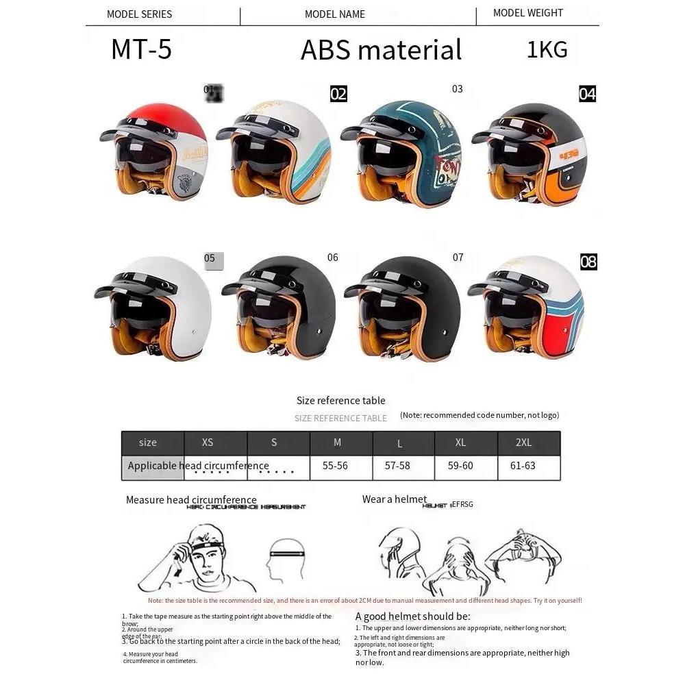 Retro 3/4 Semi-Open Motorcycle Helmet for Winter by HitMyNeed