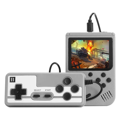 Retro 8-Bit Handheld Game Console with 500 Games gray-doubles by HitMyNeed