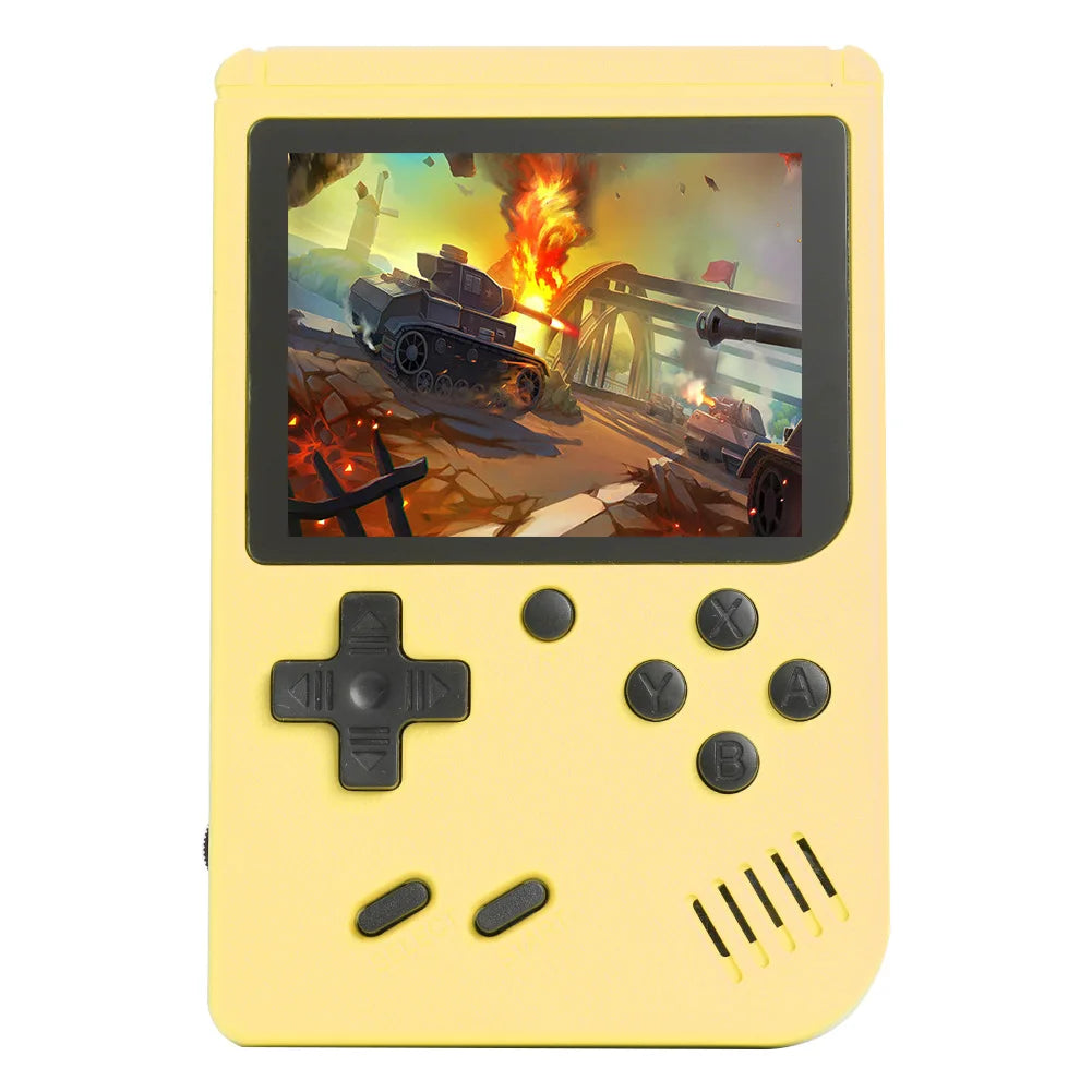 Retro 8-Bit Handheld Game Console with 500 Games yellow by HitMyNeed