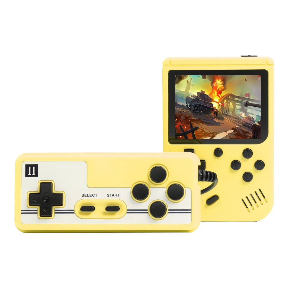 Retro 8-Bit Handheld Game Console with 500 Games yellow-doubles by HitMyNeed