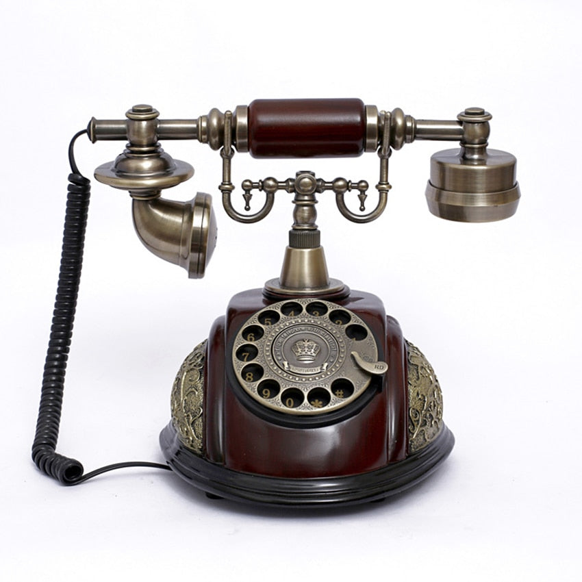 Retro Corded Rotary Telephone with Ringtone by HitMyNeed