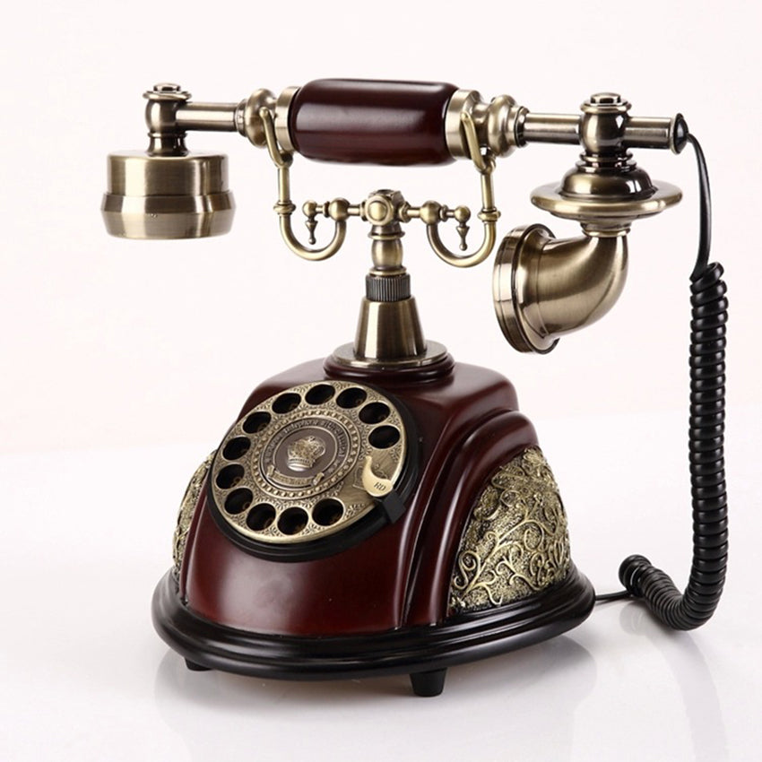 Retro Corded Rotary Telephone with Ringtone by HitMyNeed