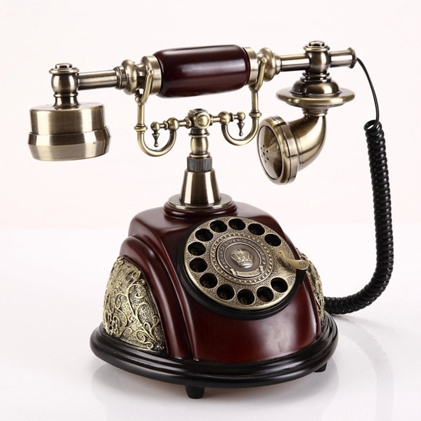 Retro Corded Rotary Telephone with Ringtone by HitMyNeed