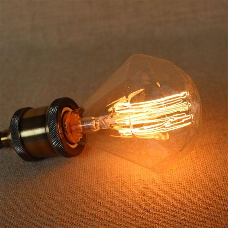 Retro Diamond Incandescent Decor Bulb E27 40W by HitMyNeed