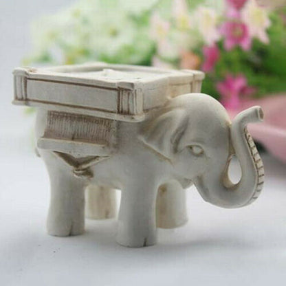 Retro Elephant Tea Light Holder in Resin by HitMyNeed