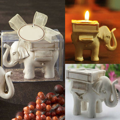Retro Elephant Tea Light Holder in Resin by HitMyNeed