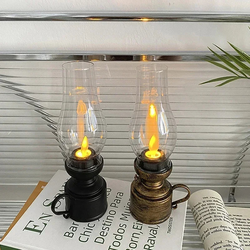 Retro Flameless Kerosene-Style Table Lamp by HitMyNeed