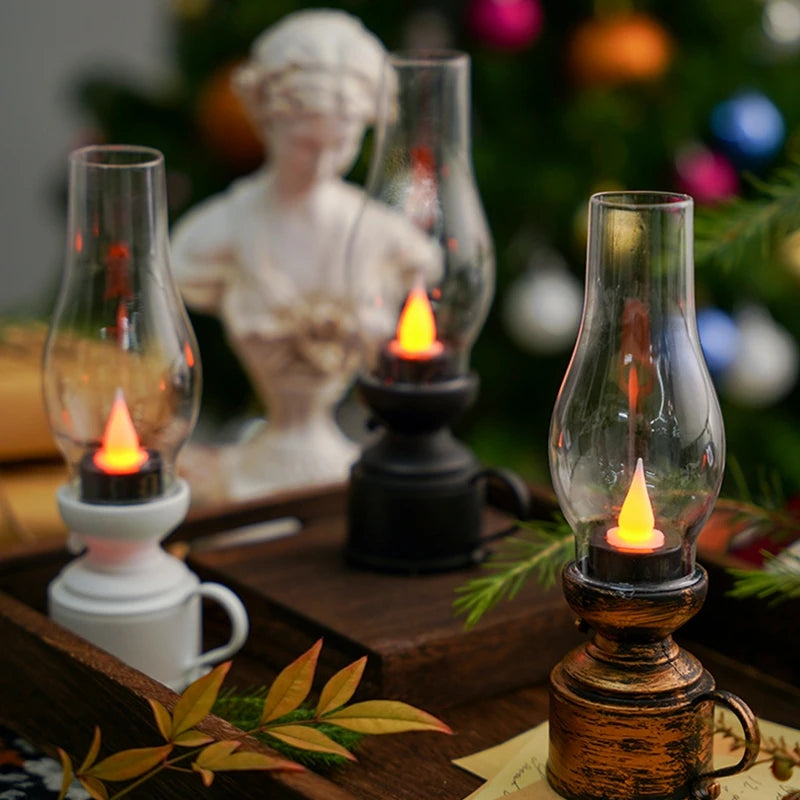 Retro Flameless Kerosene-Style Table Lamp by HitMyNeed