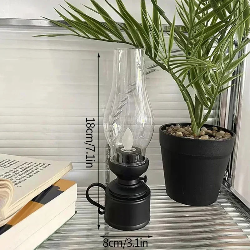 Retro Flameless Kerosene-Style Table Lamp s1-candlestick by HitMyNeed