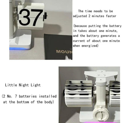 Retro Flip Desk Clock with Mechanical Display by HitMyNeed