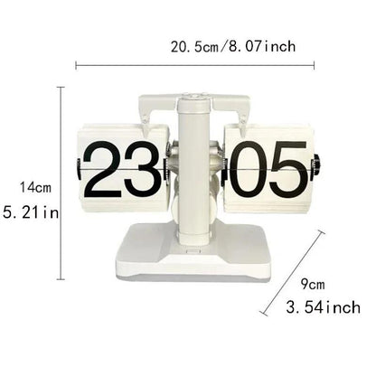 Retro Flip Desk Clock with Mechanical Display by HitMyNeed