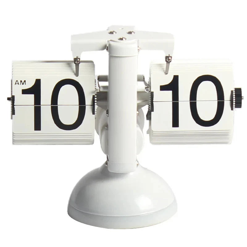 Retro Flip Desk Clock with Mechanical Display by HitMyNeed
