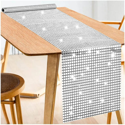 Retro Glitter Sequin Table Runner for Parties by HitMyNeed
