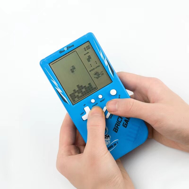 Retro Handheld Puzzle Game Console for Kids - Blue by HitMyNeed