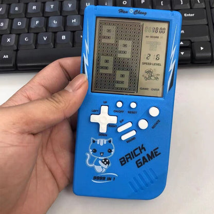Retro Handheld Puzzle Game Console for Kids - Blue by HitMyNeed