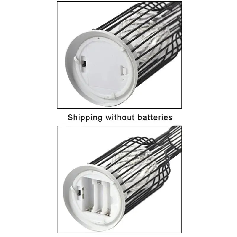 Retro Iron Wine Bottle LED Table Lamp Night Light by HitMyNeed