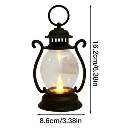 Retro LED Camping Lantern Battery Powered Black by HitMyNeed