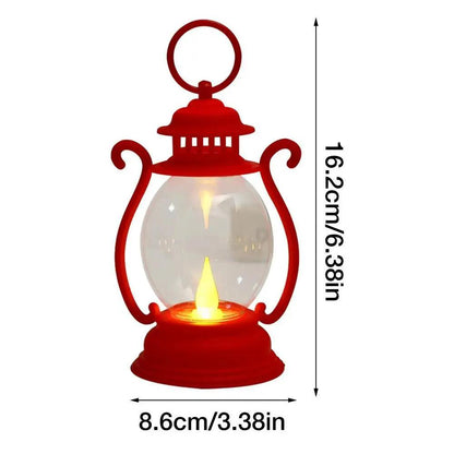 Retro LED Camping Lantern Battery Powered Red by HitMyNeed