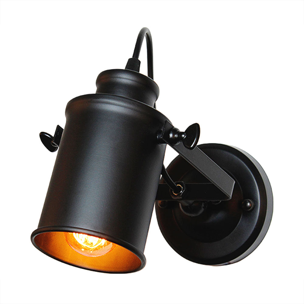 Retro LED Wall Sconce Light, Vintage Iron Fixture by HitMyNeed