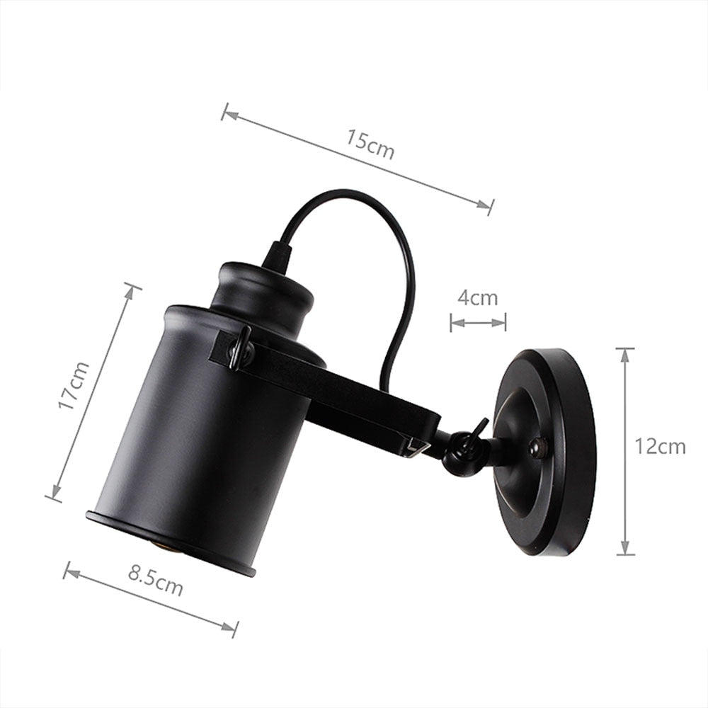 Retro LED Wall Sconce Light, Vintage Iron Fixture by HitMyNeed