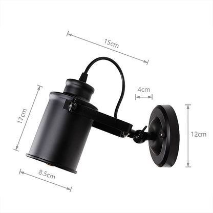 Retro LED Wall Sconce Light, Vintage Iron Fixture by HitMyNeed