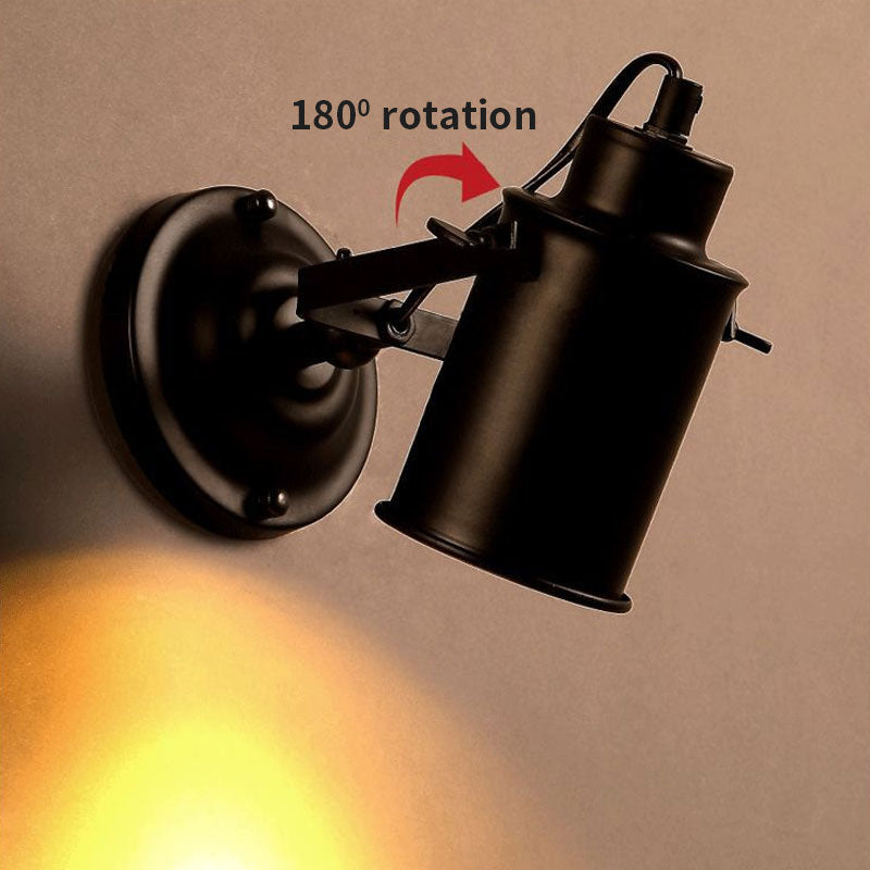 Retro LED Wall Sconce Light, Vintage Iron Fixture by HitMyNeed