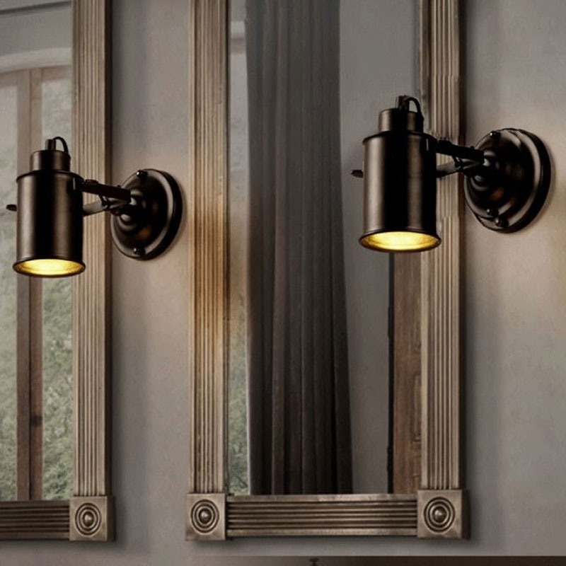 Retro LED Wall Sconce Light, Vintage Iron Fixture by HitMyNeed
